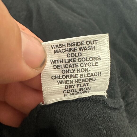 Elle Womens Black Cardigan Sweater Size L 55% Cotton/Nylon/Viscose - Picture 5 of 5